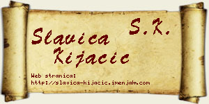 Slavica Kijačić vizit kartica